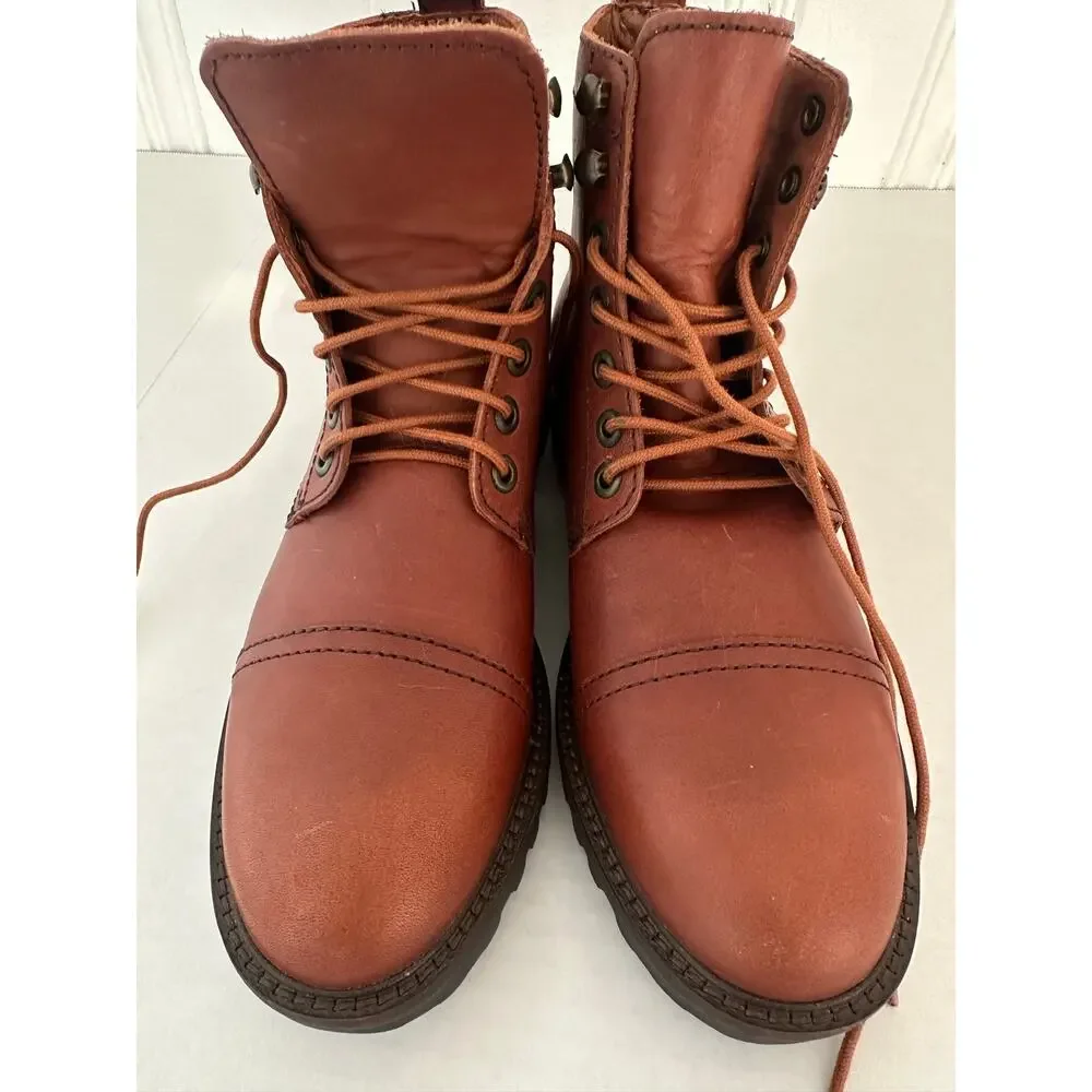 Patina / Portland Leather Goods Men's Breaker Boot Cognac Leather Size 8 (EU 41)